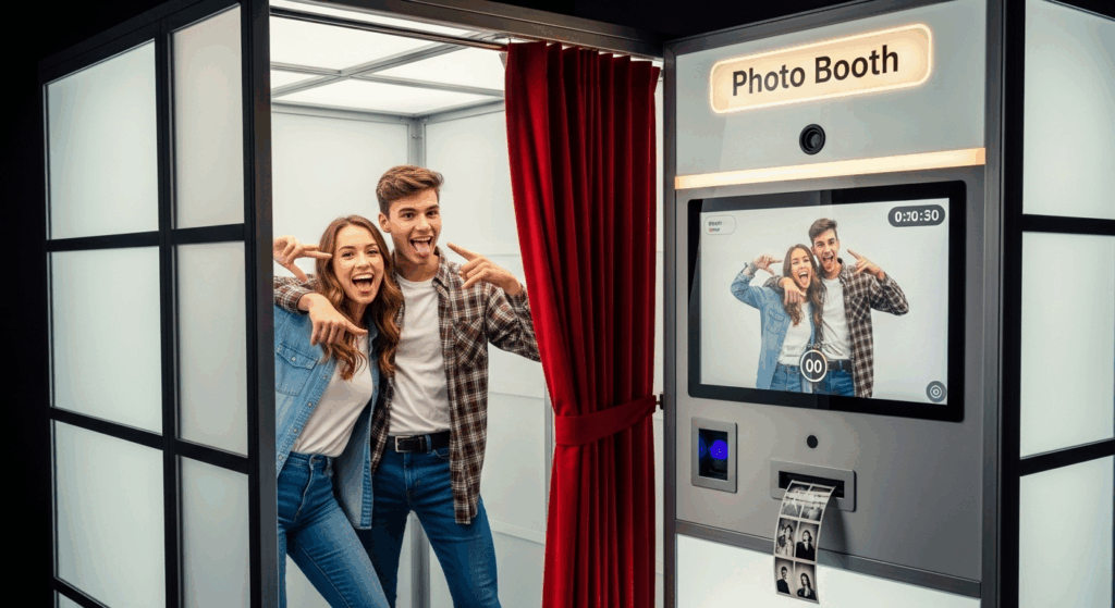 photo booths provide instant prints